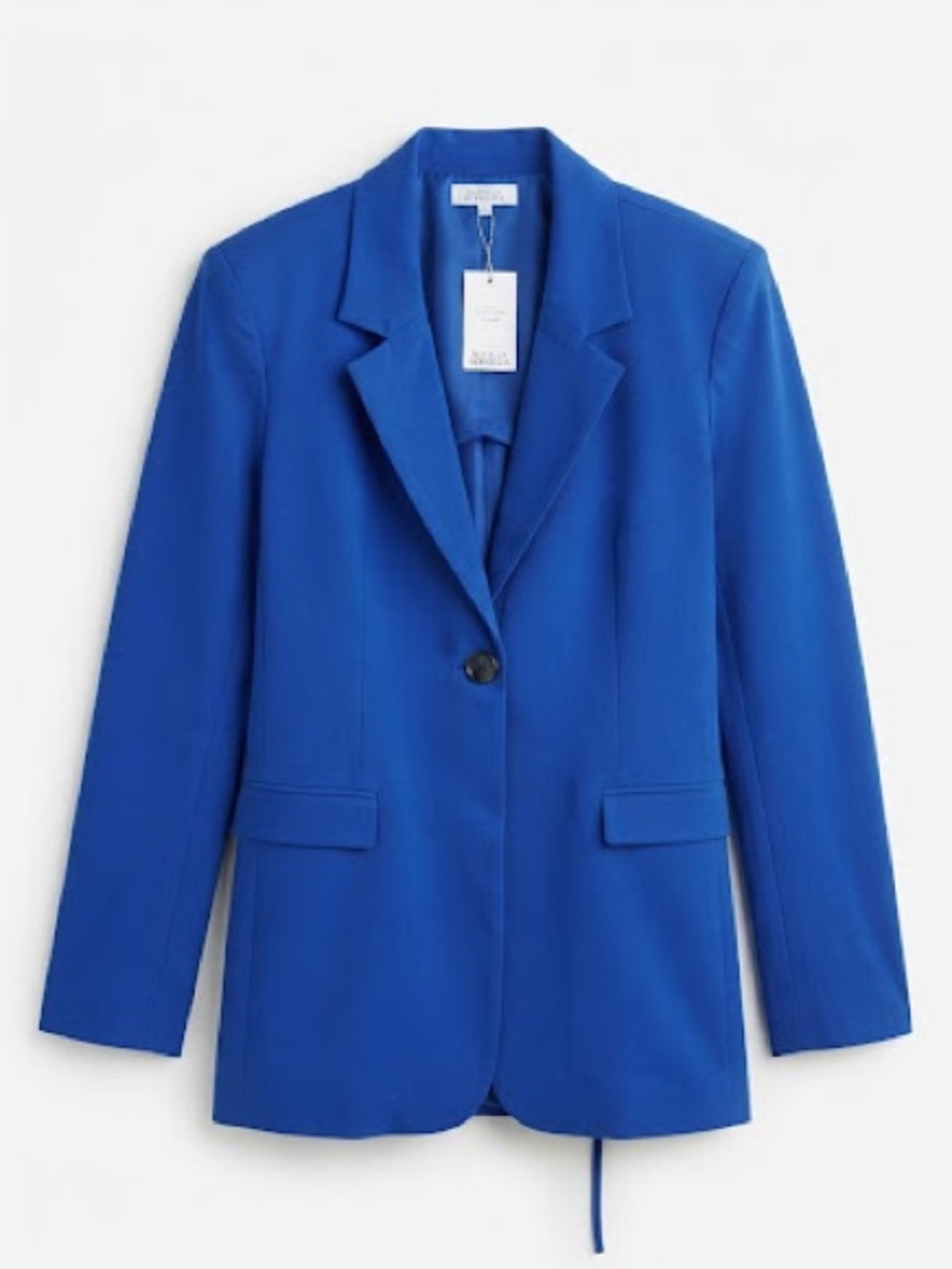 Danielle Bernstein Single-Button Royal Blue Blazer L